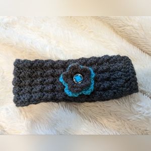 Crochet Flower Headband Wrap for Adults